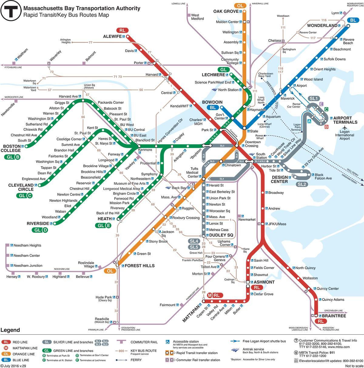 નકશો ટી બોસ્ટન